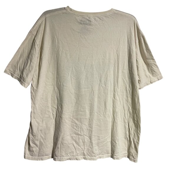 KISS Band Graphic Tee Size Large 100% Cotton Light Yellow Short Sleeve Unisex - Picture 3 of 5